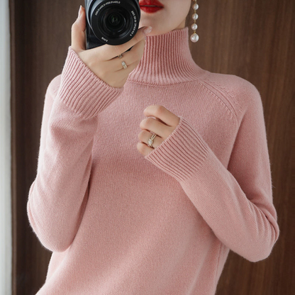 Elegancki Sweter z Golfem Damski | Idealny na Jesien/Zimę