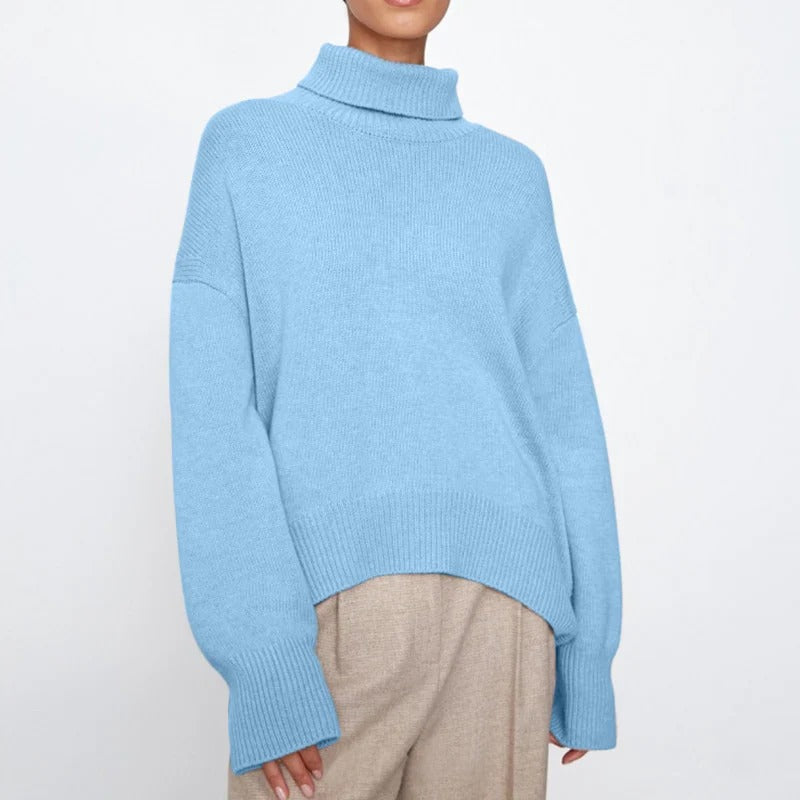 Elegancki Golfowy Sweter Dzianinowy Damski | Idealny na Jesień/Zimę