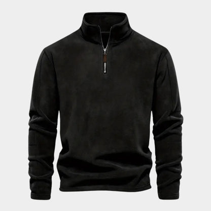 Elegancki Sweter z Zamkiem Pod Szyją Męski | Idealny na Jesień/Zimę