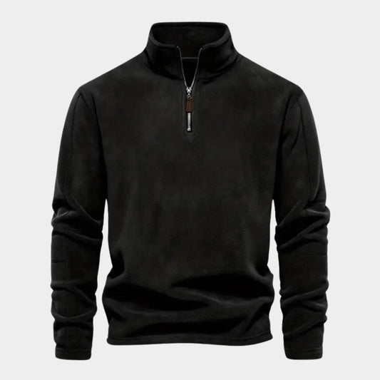 Elegancki Sweter z Zamkiem Pod Szyją Męski | Idealny na Jesień/Zimę