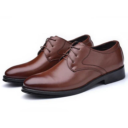Casualowe Sznurowane Buty Ze Skóry Wegańskiej Męski | Idealne na Cały Rok