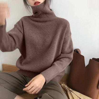 Elegancki Golfowy Sweter Dzianinowy Damski | Idealny na Jesień/Zimę
