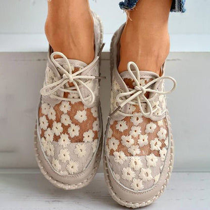 Variant image for Damskie Stylowe Buty Ortopedyczne z Kwiatowym Wzorem z Wysokiej Jakości Tkaniny-7