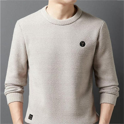 Variant image for Damski Ciepły Wełniany Sweter z Fleece'owym Wnętrzem i Klasycznym Krojem-4