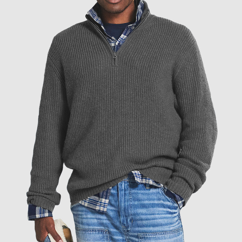 Męski Elegancki Kaszmirowy Sweter z Klasycznym Designem