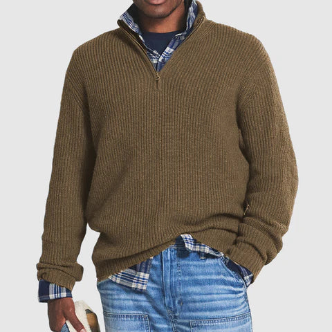 Męski Elegancki Kaszmirowy Sweter z Klasycznym Designem