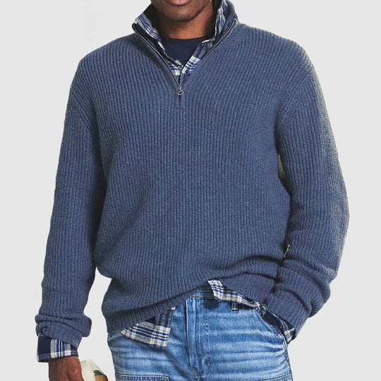 Męski Elegancki Kaszmirowy Sweter z Klasycznym Designem